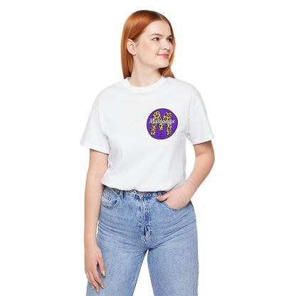 Marble Falls Mustangs Leopard Spirit Shirt | Front & Back School Pride Tee | Adult Graphic T-Shirt