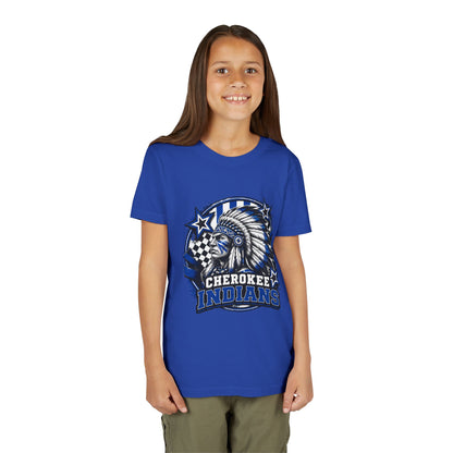 Cherokee Indians Mascot Graphic Shirt- Youth