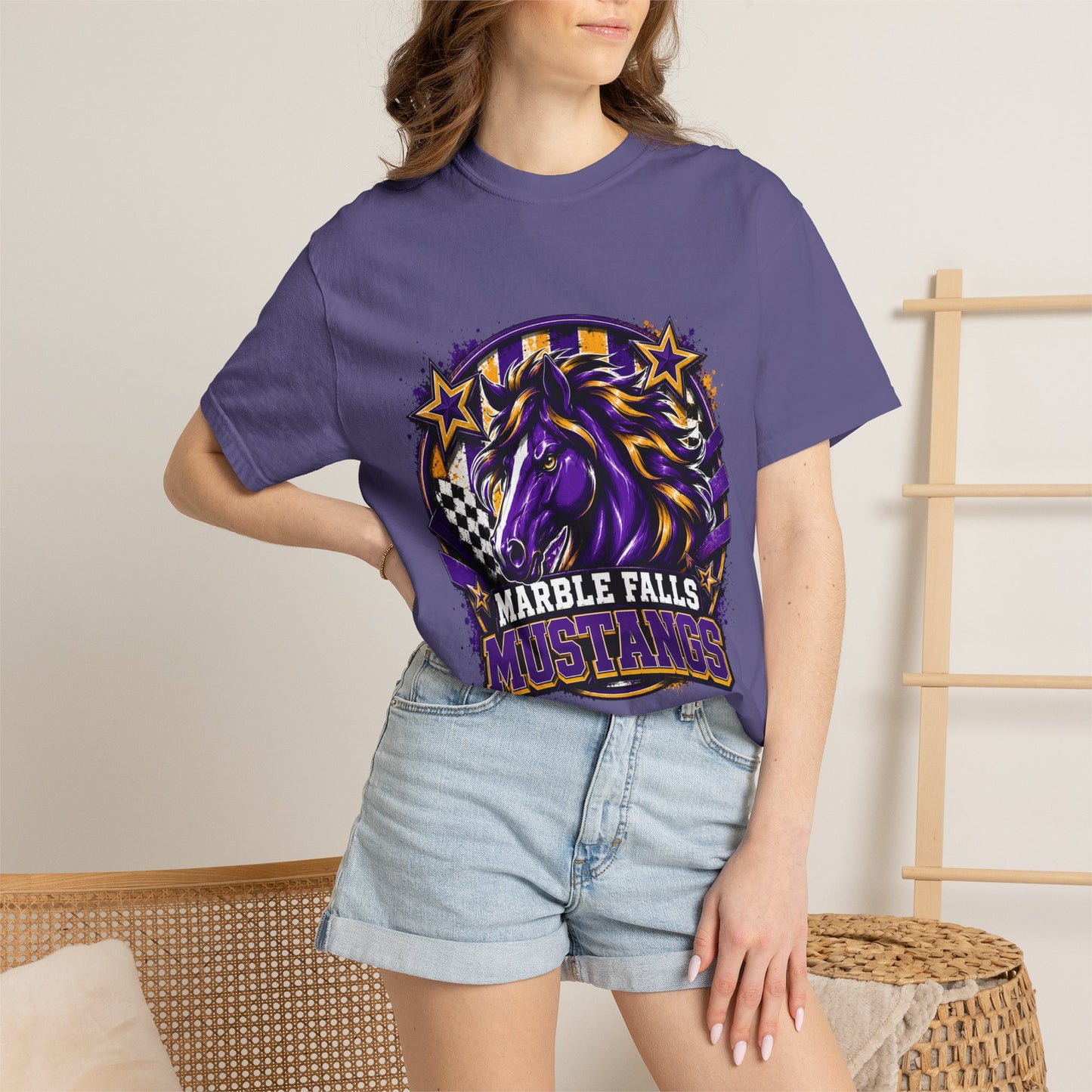 Marble Falls Mustangs- Adult shirt