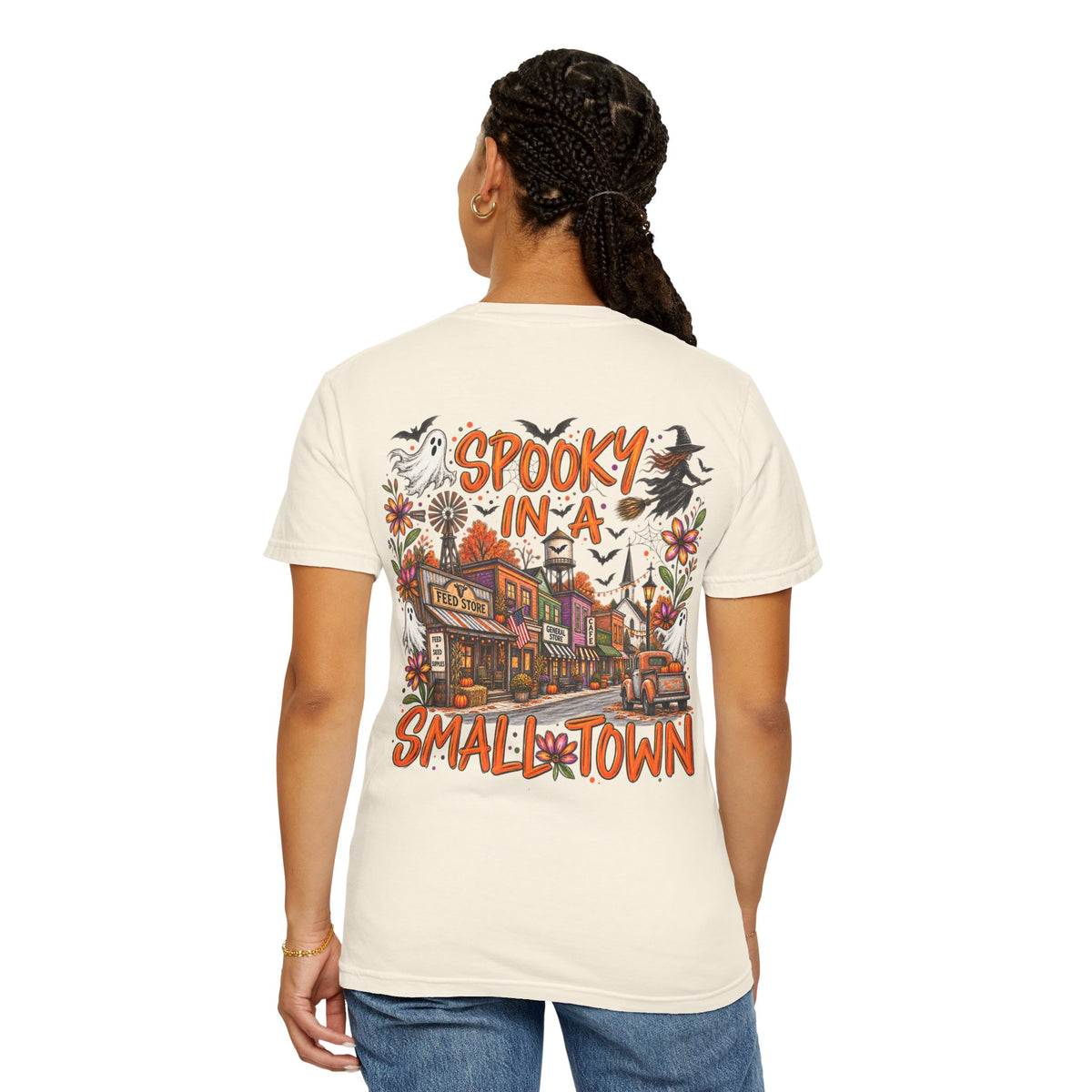 Spooky in a Small Town Halloween Comfort Colors Shirt | Southern Fall Graphic Tee