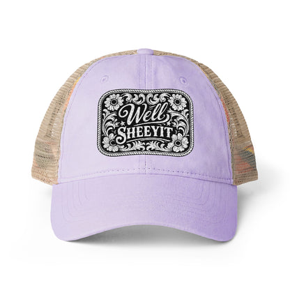 Women's Washed Mesh-Back Cap