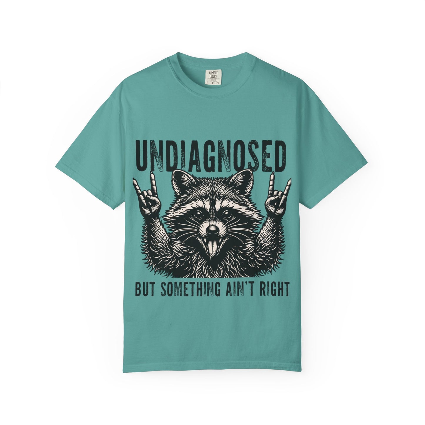 Undiagnosed Raccoon T-Shirt — "But Something Ain't Right" Funny Graphic Tee