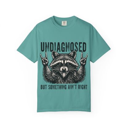 Undiagnosed Raccoon T-Shirt — "But Something Ain't Right" Funny Graphic Tee