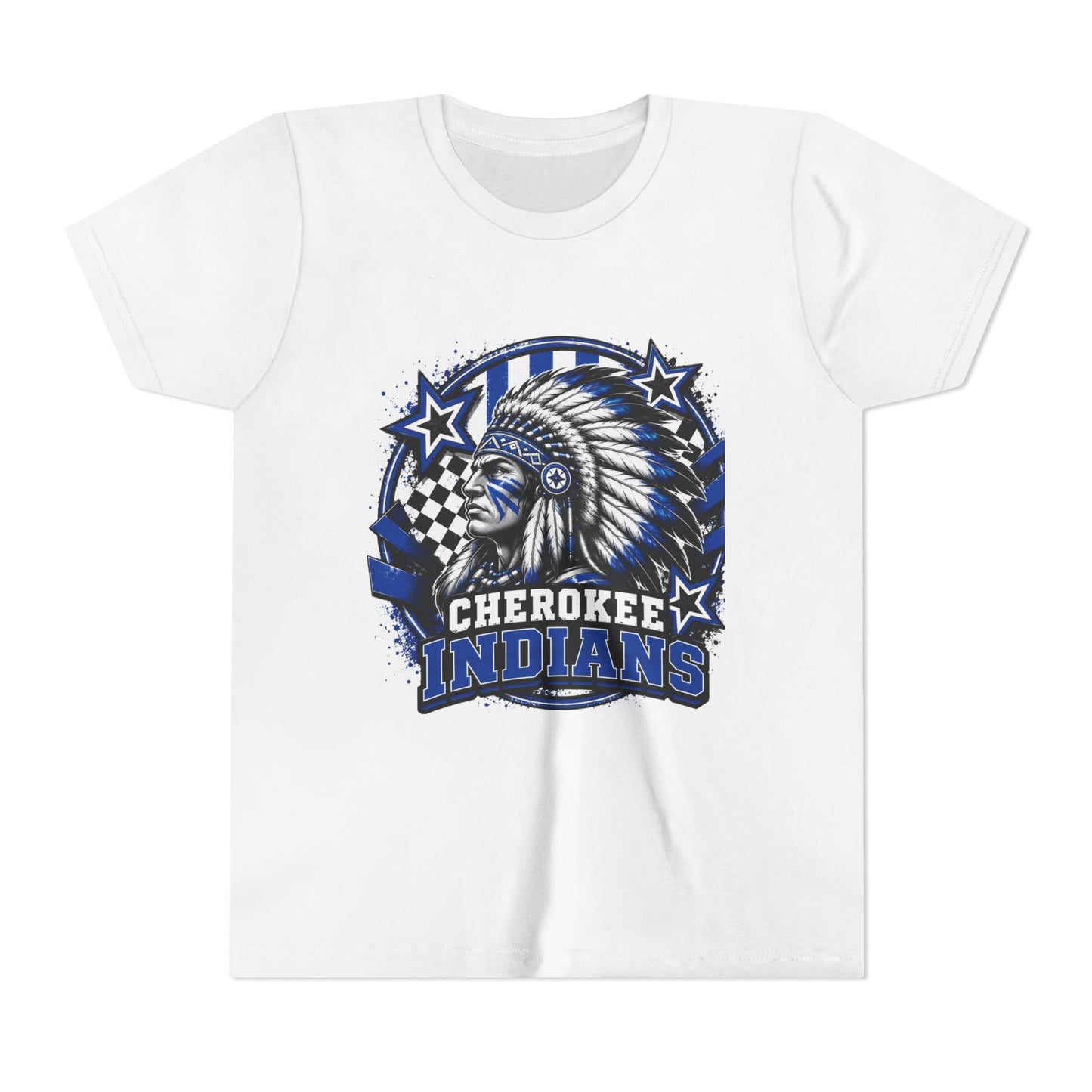 Cherokee Indians Mascot Graphic Shirt- Youth