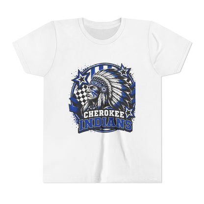 Cherokee Indians Mascot Graphic Shirt- Youth