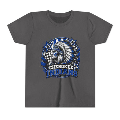 Cherokee Indians Mascot Graphic Shirt- Youth