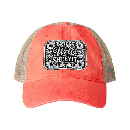 Women's Washed Mesh-Back Cap