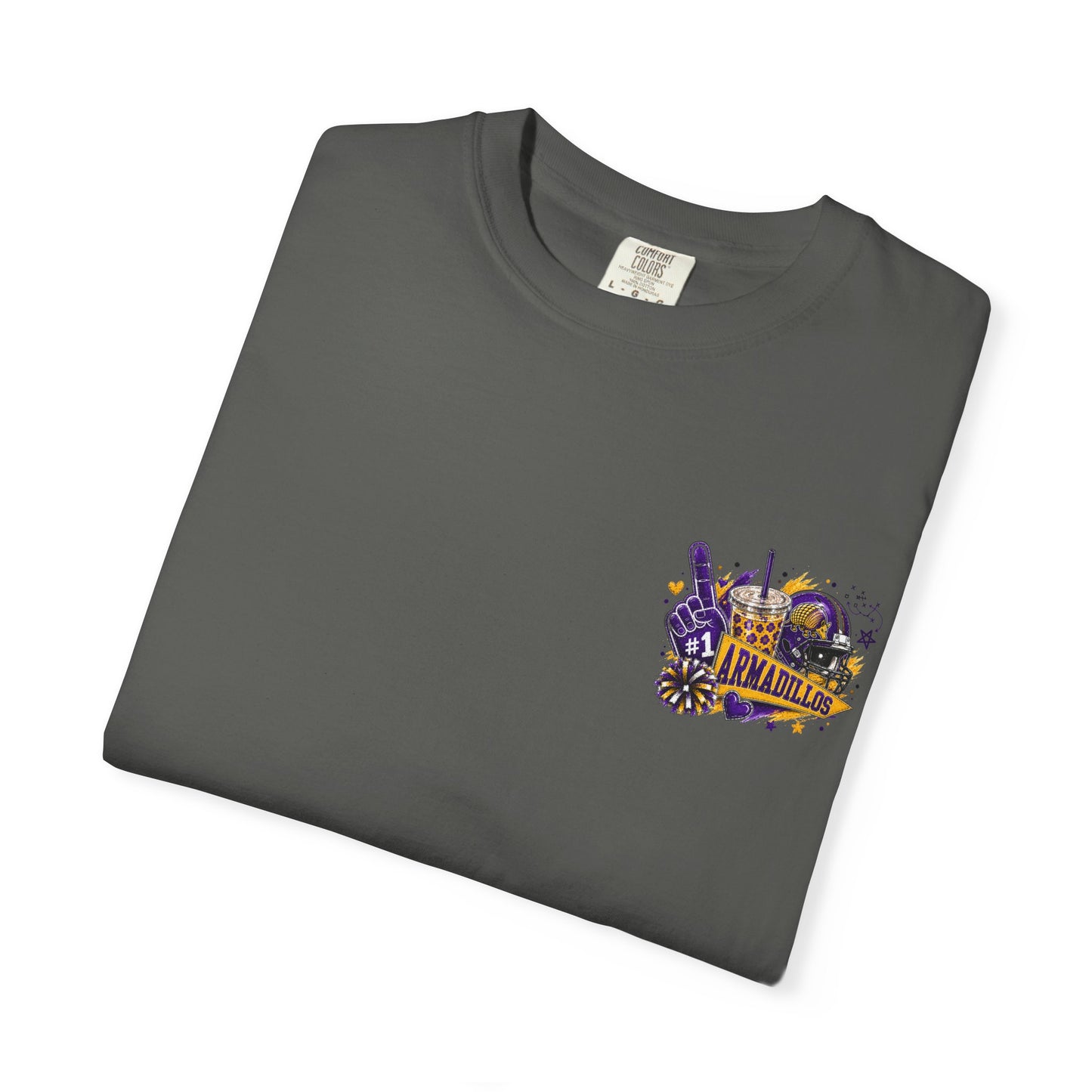 San Saba Armadillos Game Day Spirit Shirt | Purple & Gold Football Tee