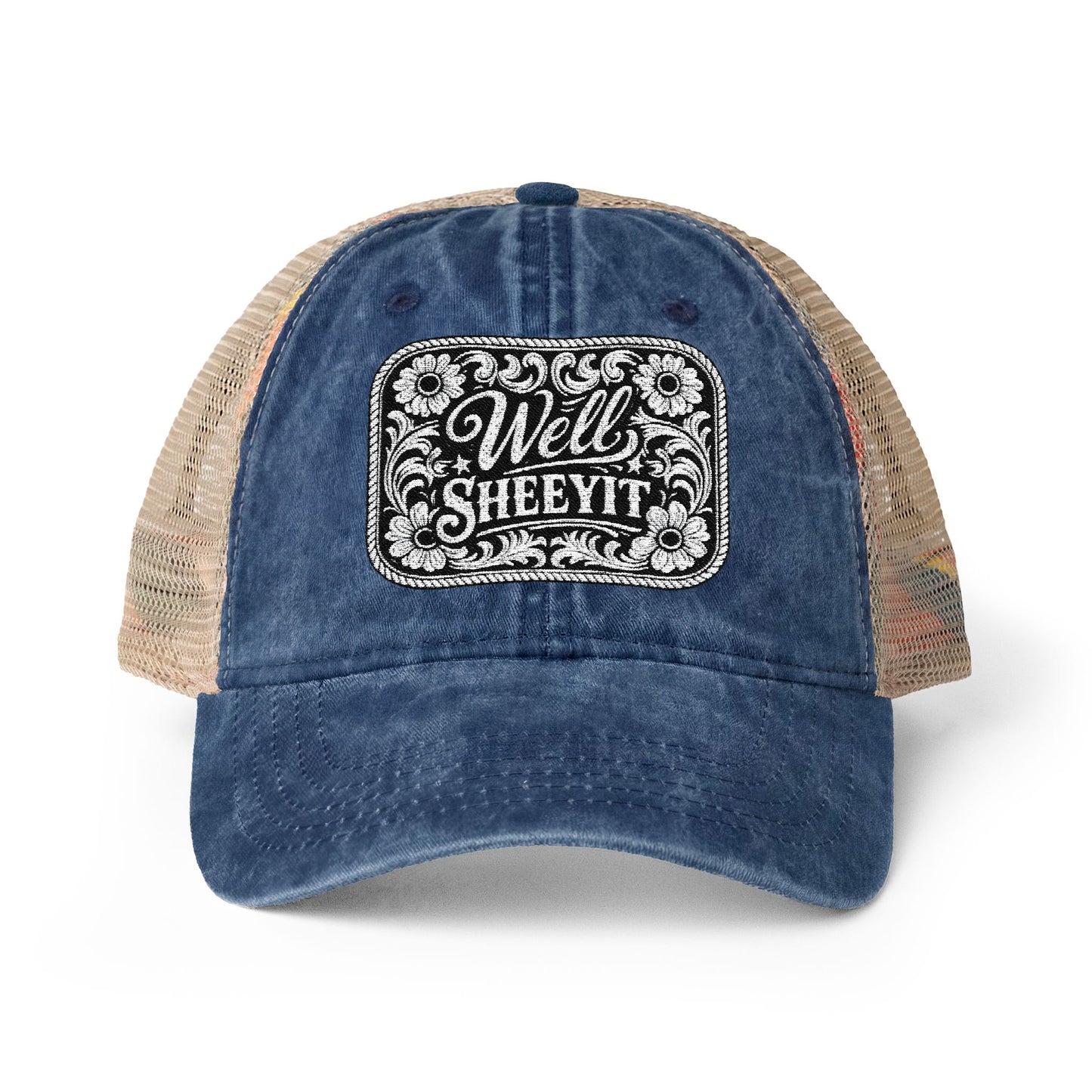 Women's Washed Mesh-Back Cap