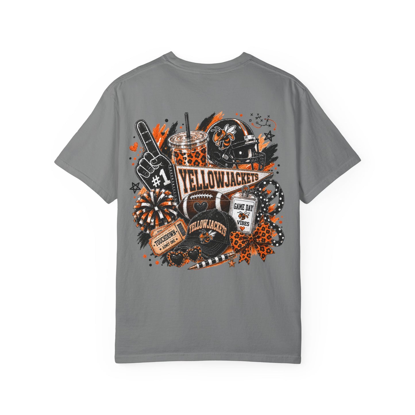 Llano Yellowjackets Game Day Spirit Shirt | Orange & Black Football Tee