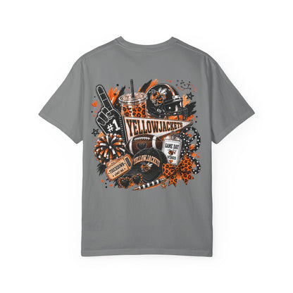 Llano Yellowjackets Game Day Spirit Shirt | Orange & Black Football Tee