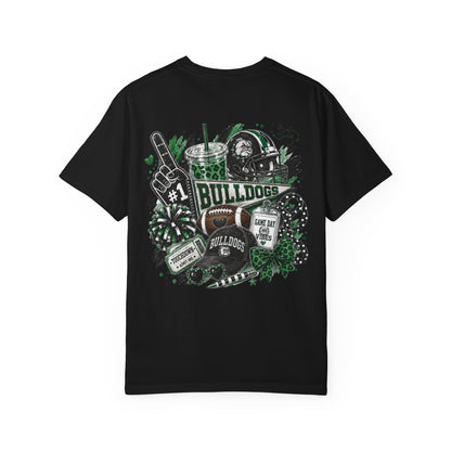 Burnet Bulldogs Game Day Spirit Shirt | Green & Black Football Tee