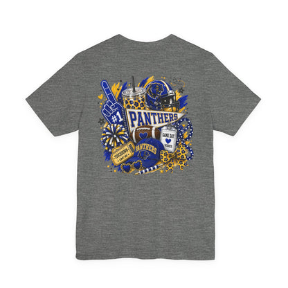 Panthers Game Day Shirt | Blue & Gold Football Spirit Tee