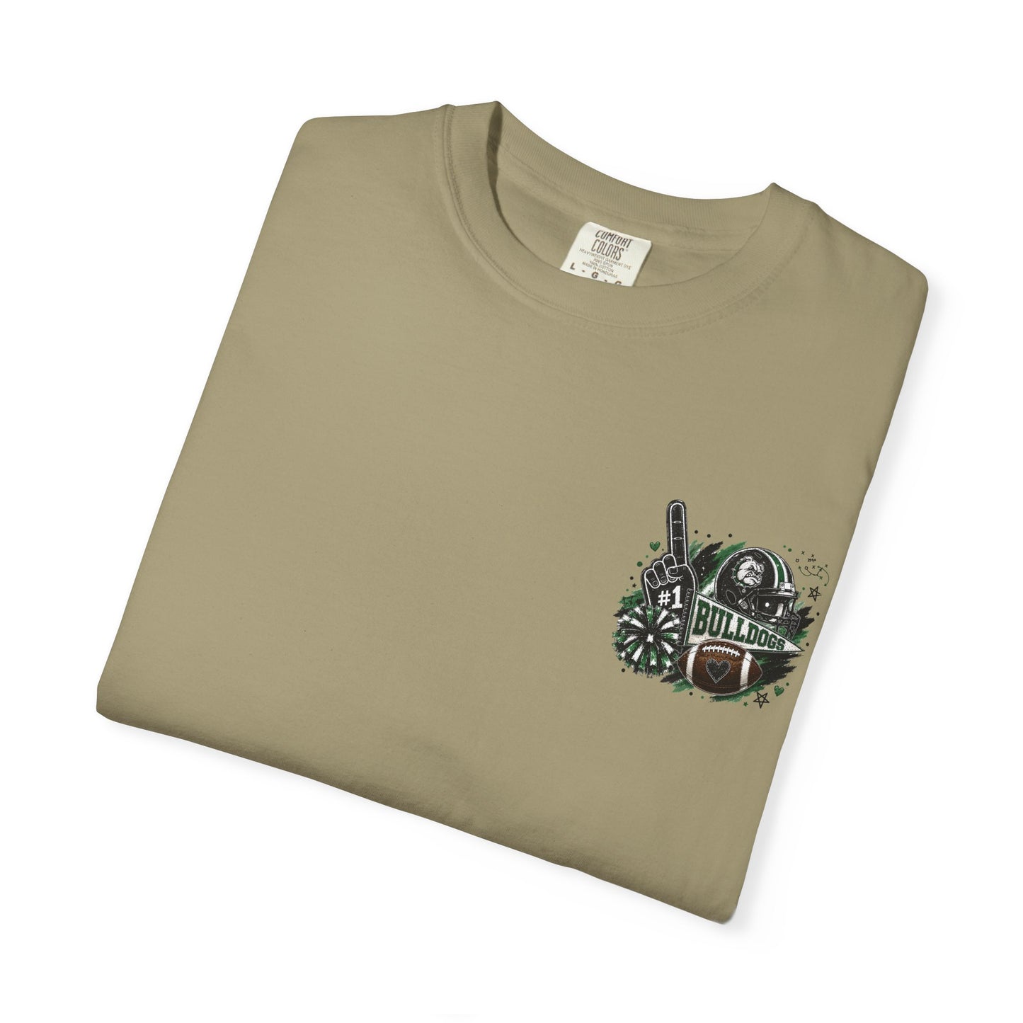Burnet Bulldogs Game Day Spirit Shirt | Green & Black Football Tee