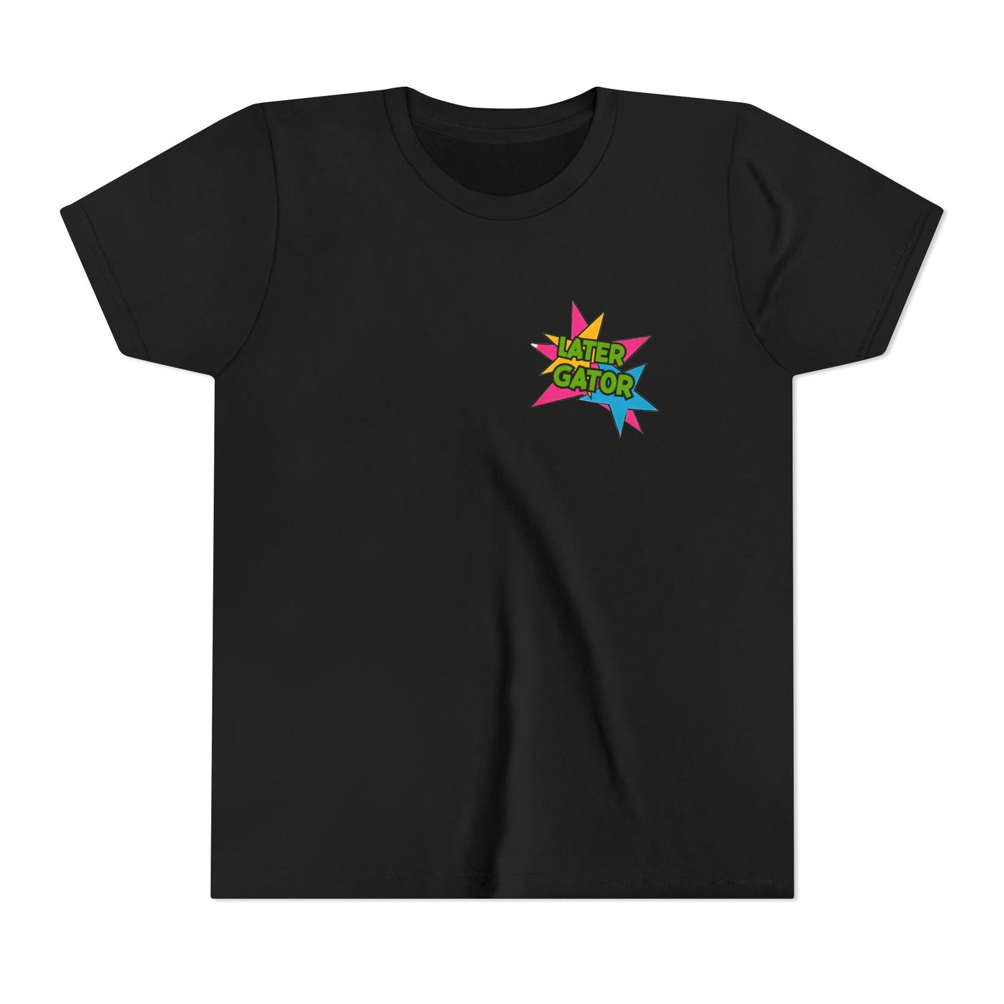 Youth Tee — "Later Gator" Colorful Cartoon Alligator Graphic Shirt