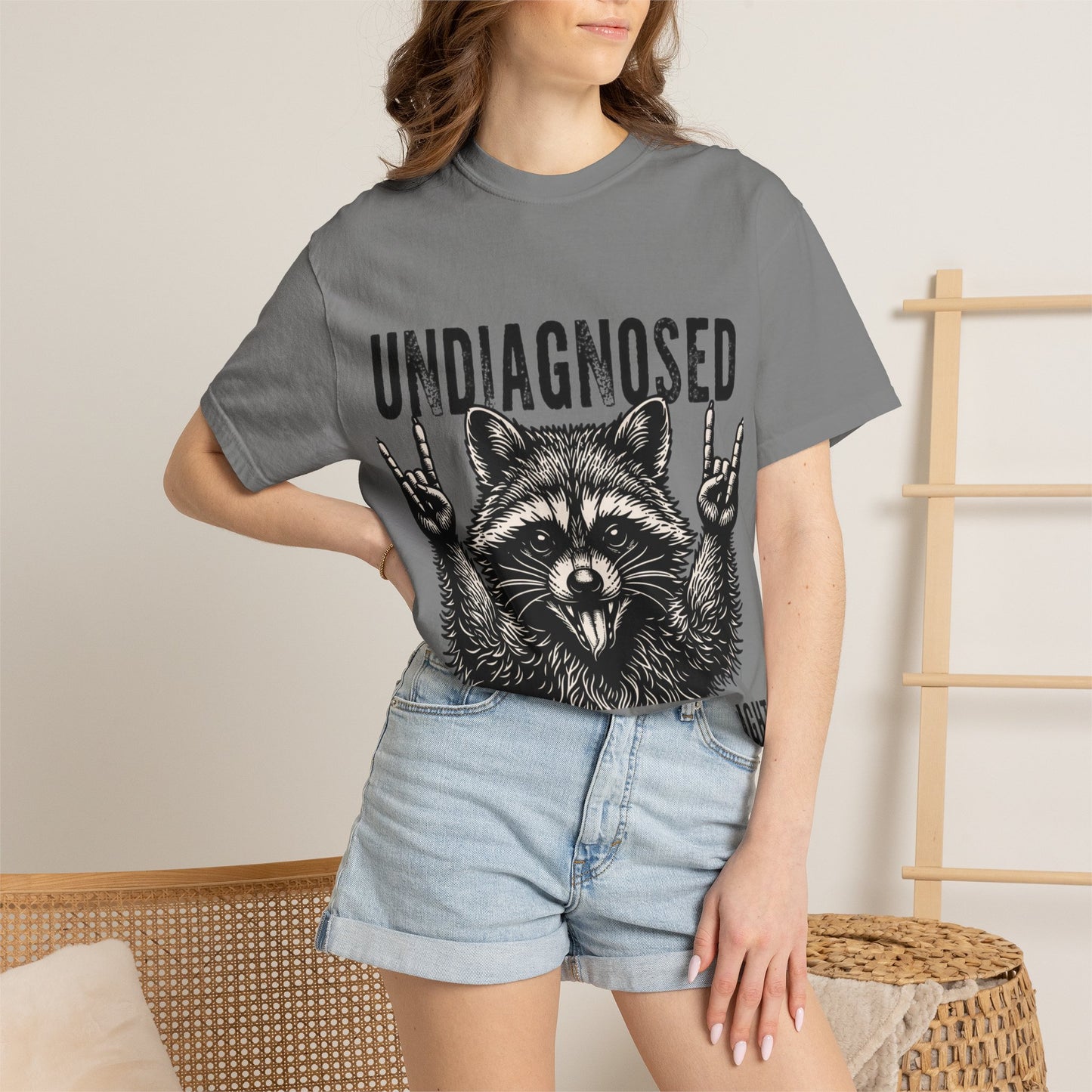 Undiagnosed Raccoon T-Shirt — "But Something Ain't Right" Funny Graphic Tee