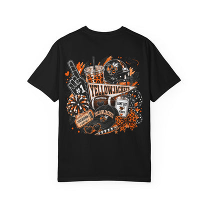 Llano Yellowjackets Game Day Spirit Shirt | Orange & Black Football Tee