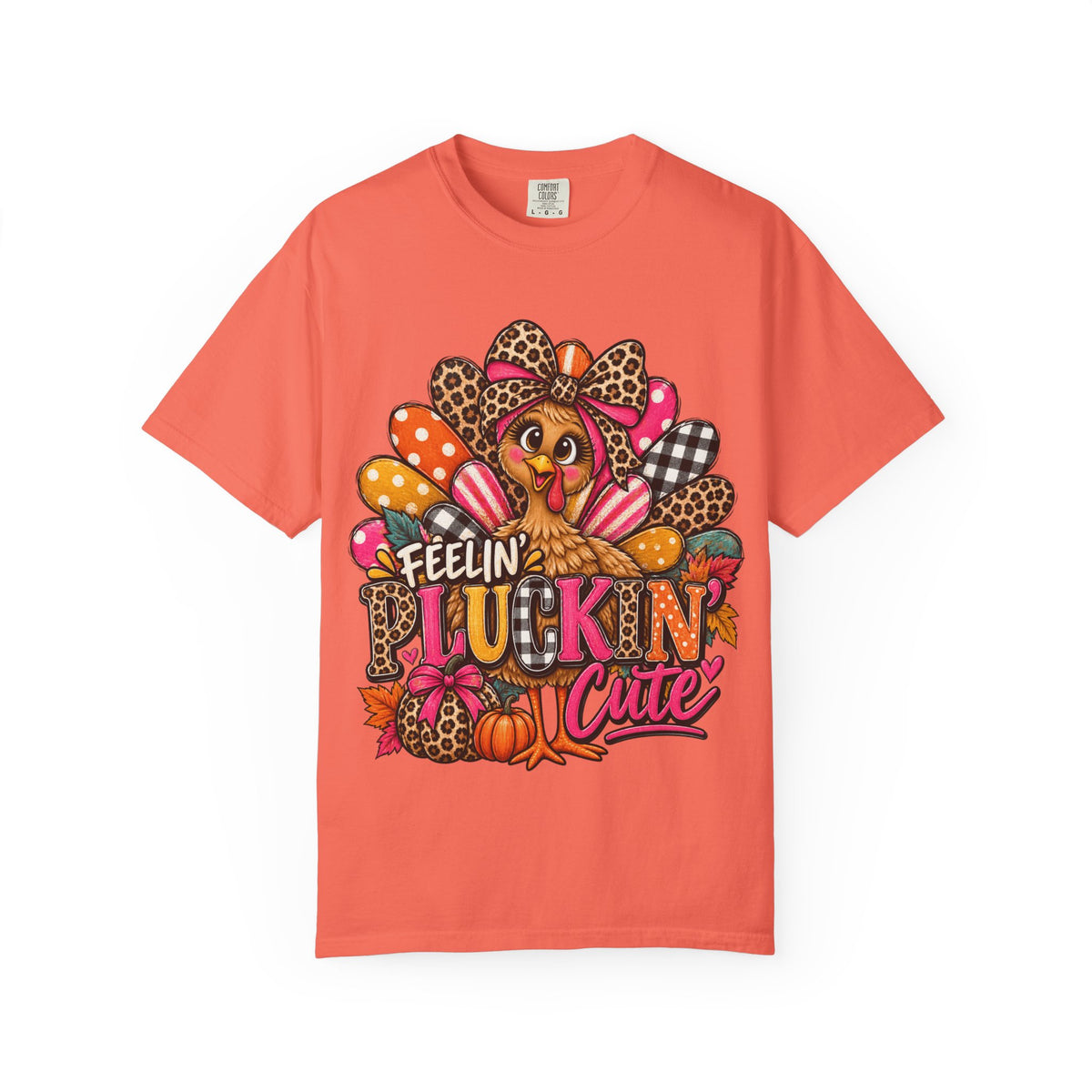 Feelin’ Pluckin’ Cute Thanksgiving Turkey Graphic Tee
