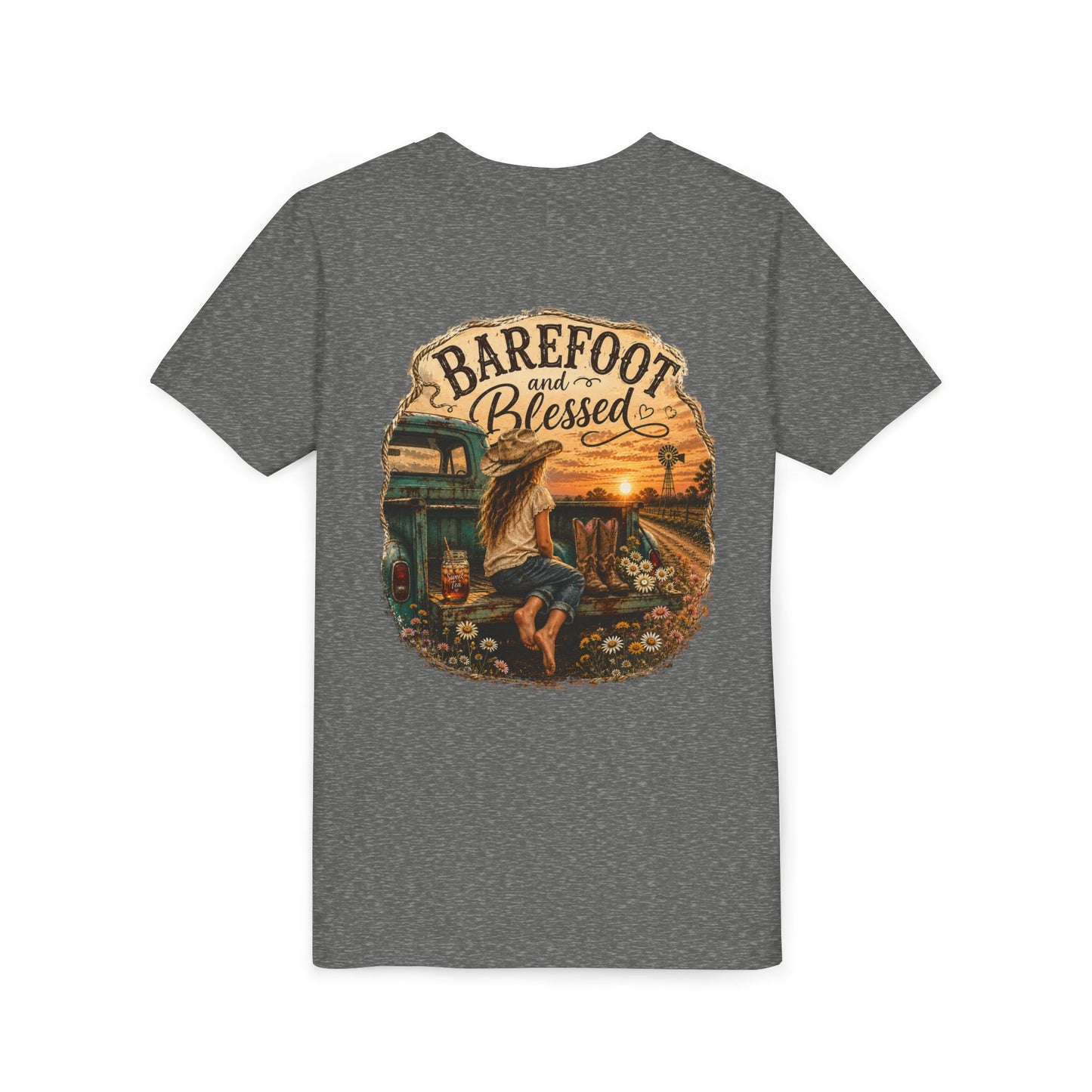 Barefoot and Blessed Youth Tee
