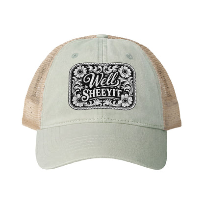 Women's Washed Mesh-Back Cap