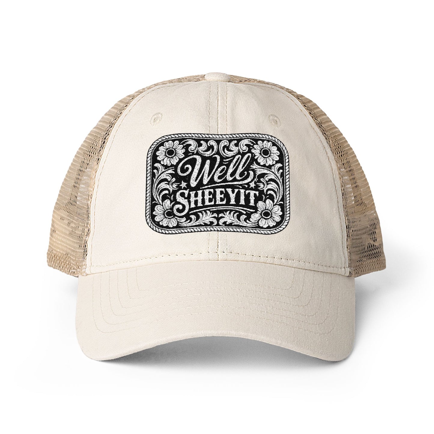 Women's Washed Mesh-Back Cap