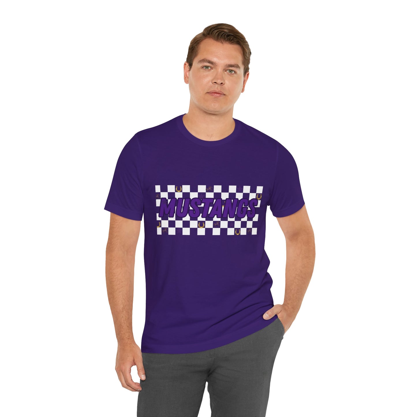 Mustangs Graphic Tee, Vintage Style Shirt, Unisex Jersey Tee, School Spirit Apparel, Casual Wear for Events