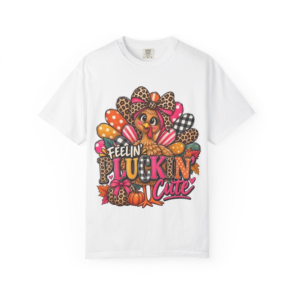 Feelin’ Pluckin’ Cute Thanksgiving Turkey Graphic Tee