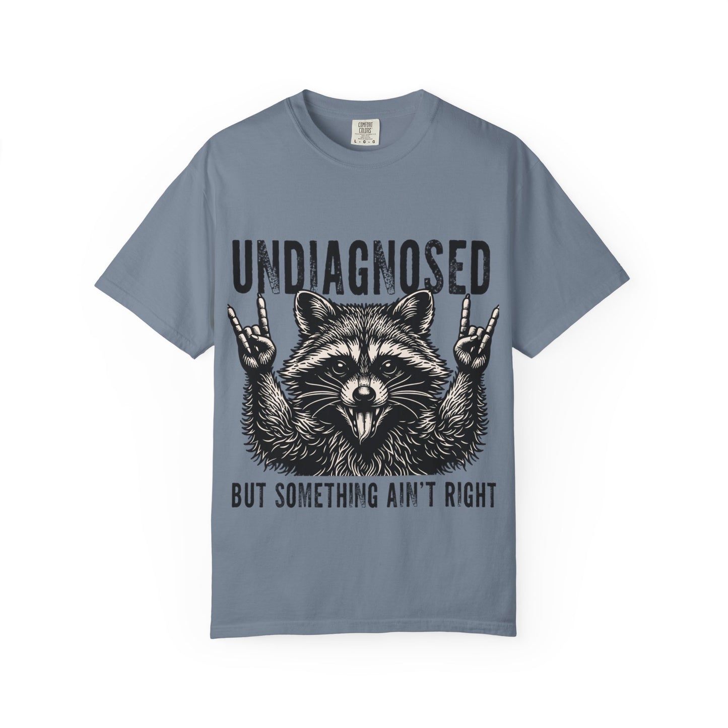 Undiagnosed Raccoon T-Shirt — "But Something Ain't Right" Funny Graphic Tee