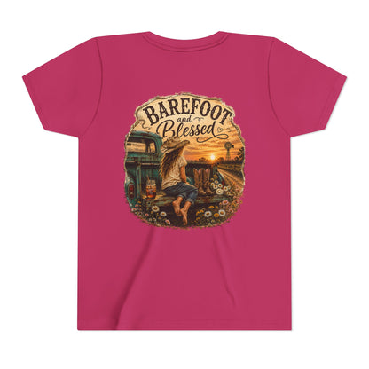Barefoot and Blessed Youth Tee