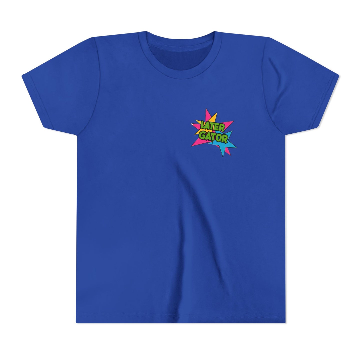 Youth Tee — "Later Gator" Colorful Cartoon Alligator Graphic Shirt