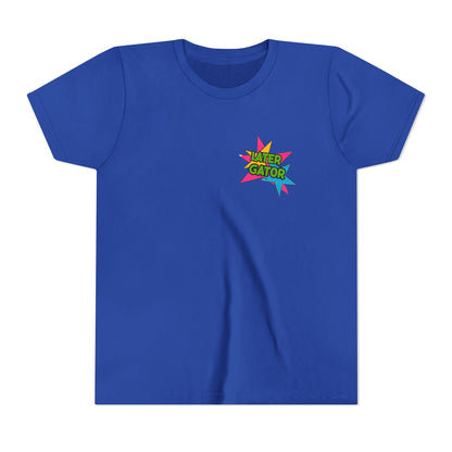 Youth Tee — "Later Gator" Colorful Cartoon Alligator Graphic Shirt