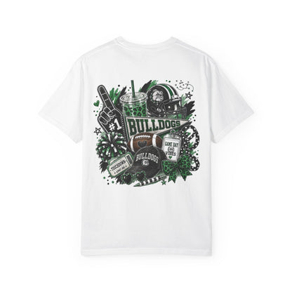 Burnet Bulldogs Game Day Spirit Shirt | Green & Black Football Tee