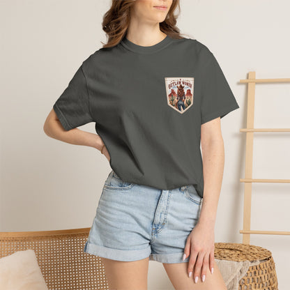 Outlaw Women graphic T-shirt | Western cowgirl desert design