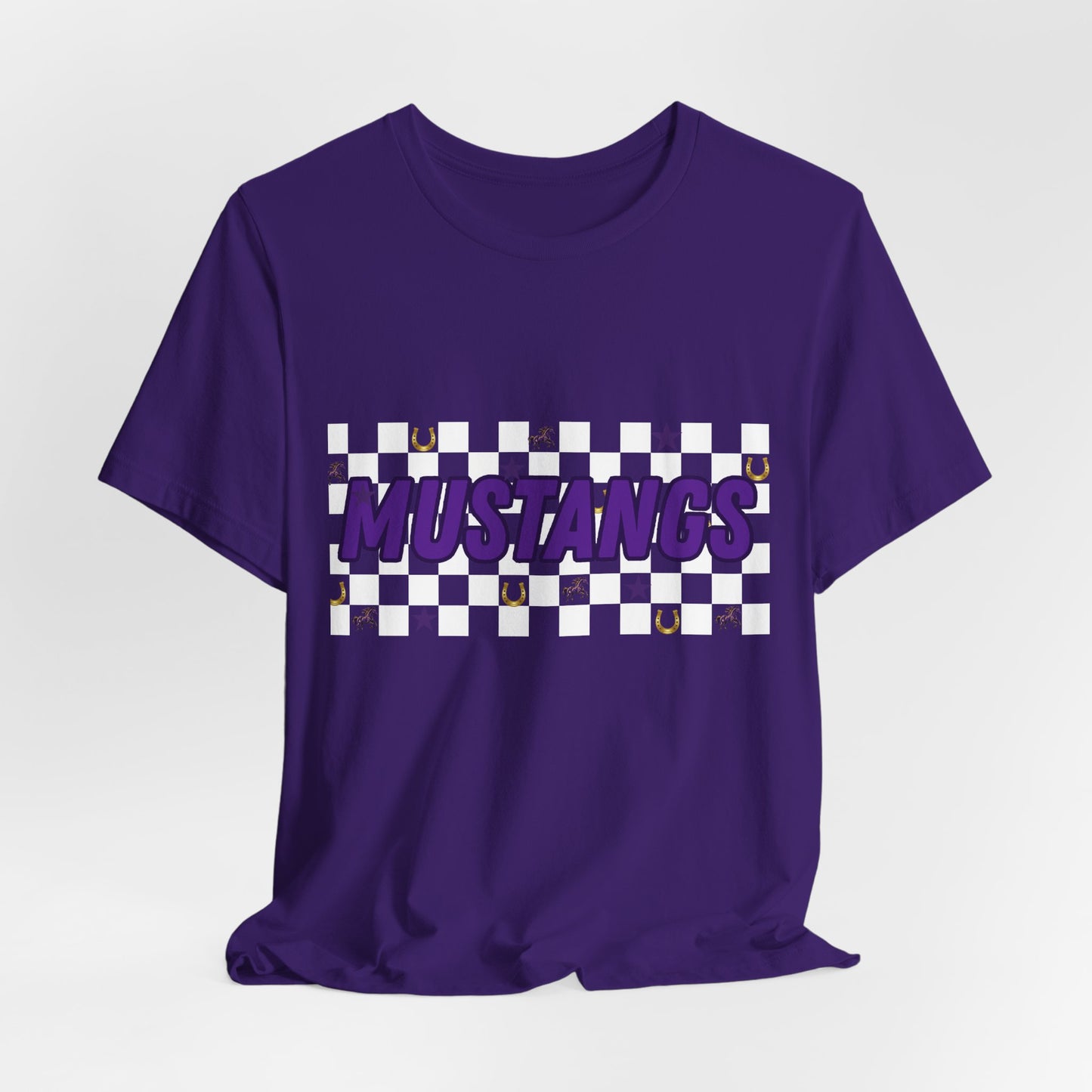 Mustangs Graphic Tee, Vintage Style Shirt, Unisex Jersey Tee, School Spirit Apparel, Casual Wear for Events