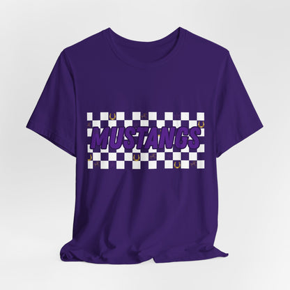 Mustangs Graphic Tee, Vintage Style Shirt, Unisex Jersey Tee, School Spirit Apparel, Casual Wear for Events