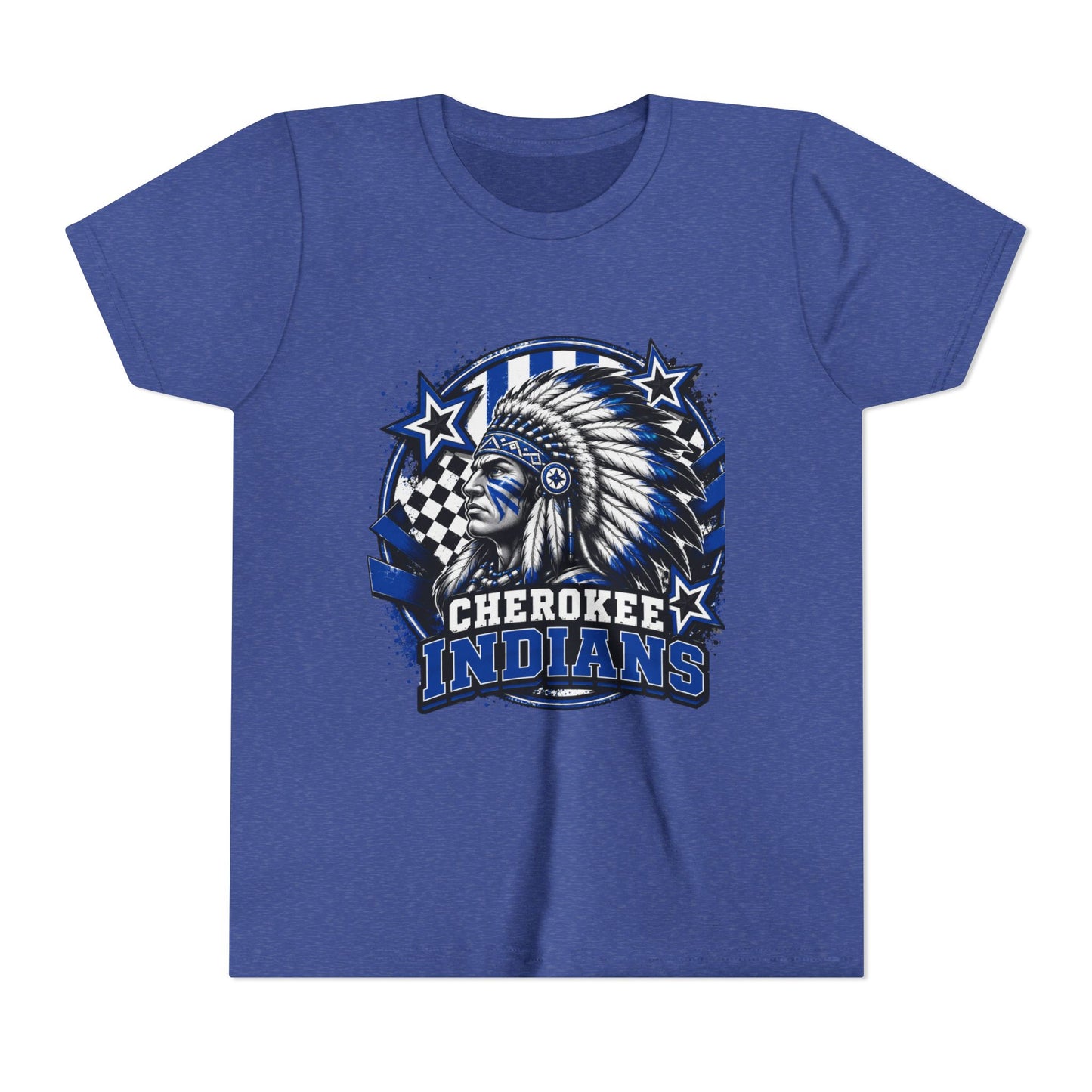 Cherokee Indians Mascot Graphic Shirt- Youth