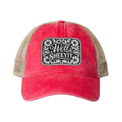 Women's Washed Mesh-Back Cap
