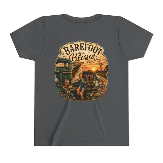 Barefoot and Blessed Youth Tee