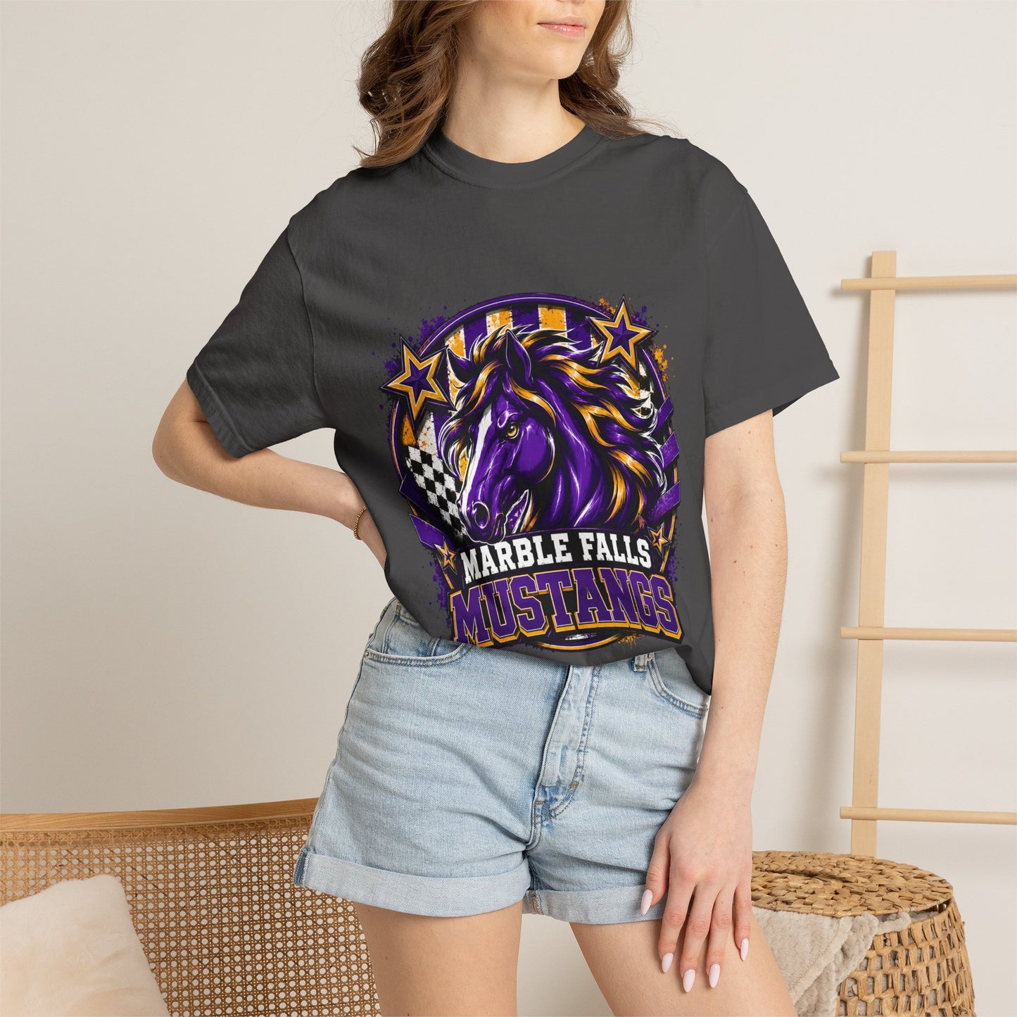 Marble Falls Mustangs- Adult shirt