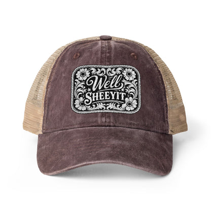 Women's Washed Mesh-Back Cap