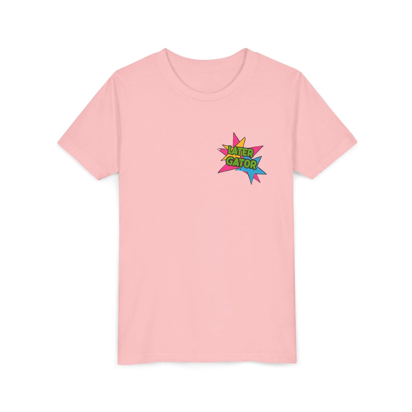 Youth Tee — "Later Gator" Colorful Cartoon Alligator Graphic Shirt