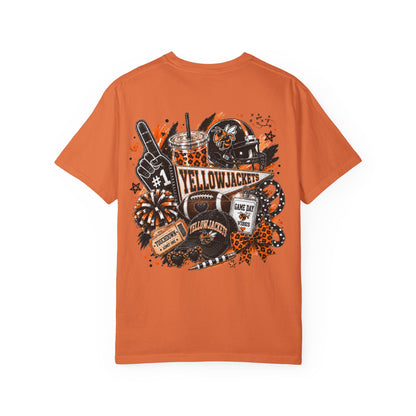 Llano Yellowjackets Game Day Spirit Shirt | Orange & Black Football Tee
