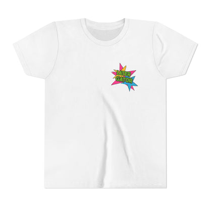 Youth Tee — "Later Gator" Colorful Cartoon Alligator Graphic Shirt