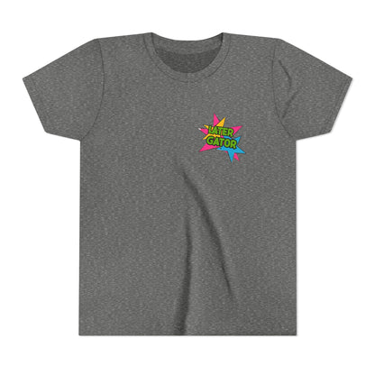 Youth Tee — "Later Gator" Colorful Cartoon Alligator Graphic Shirt