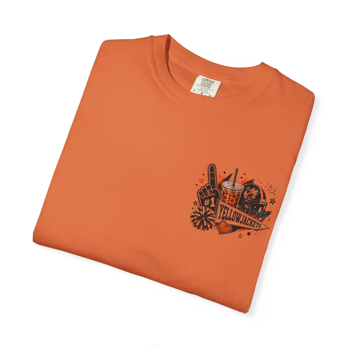 Llano Yellowjackets Game Day Spirit Shirt | Orange & Black Football Tee