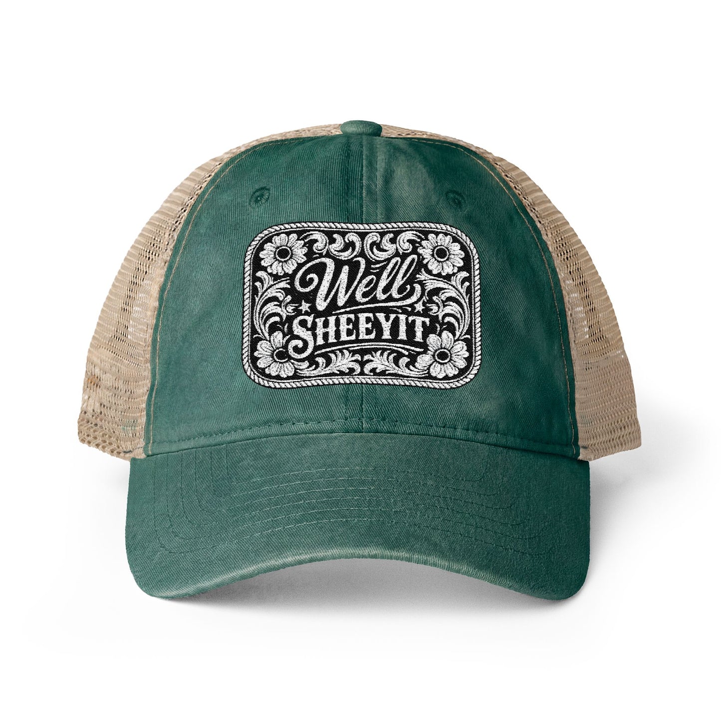 Women's Washed Mesh-Back Cap