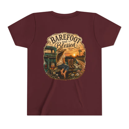 Barefoot and Blessed Youth Tee