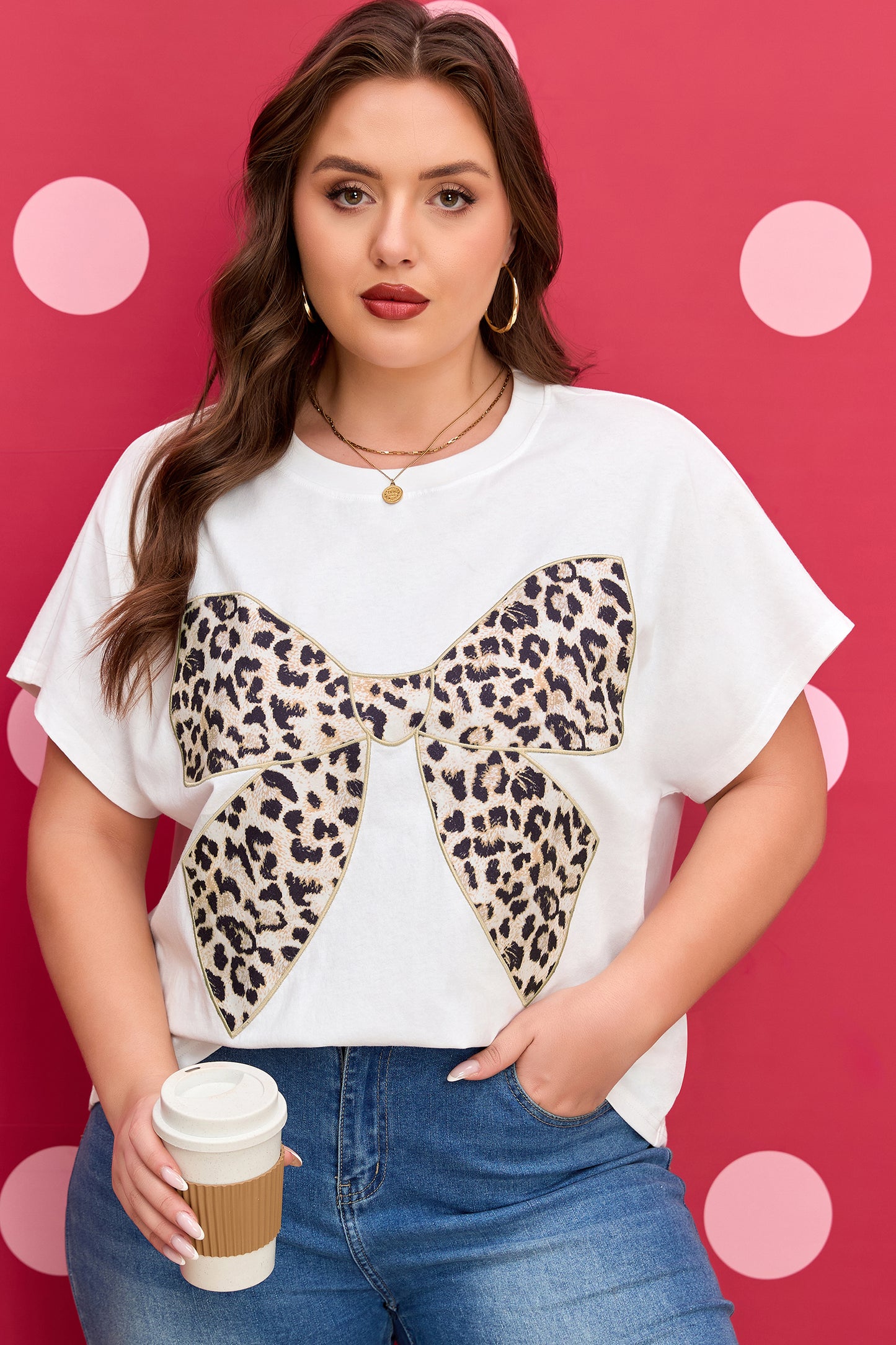 Leopard Luxe Bow Graphic Tee