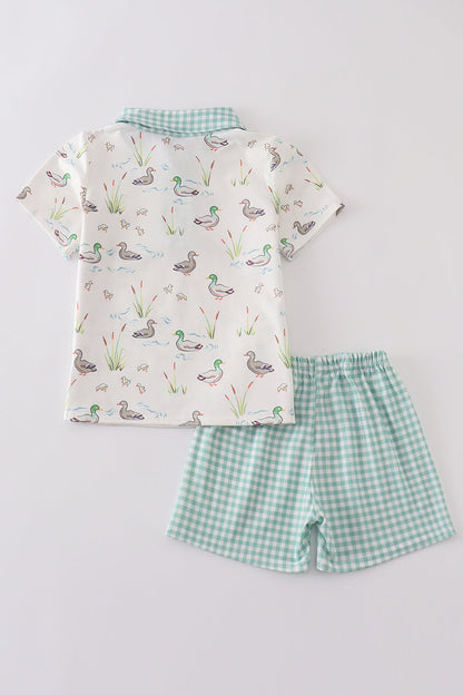 Sage Mallard Shorts Set