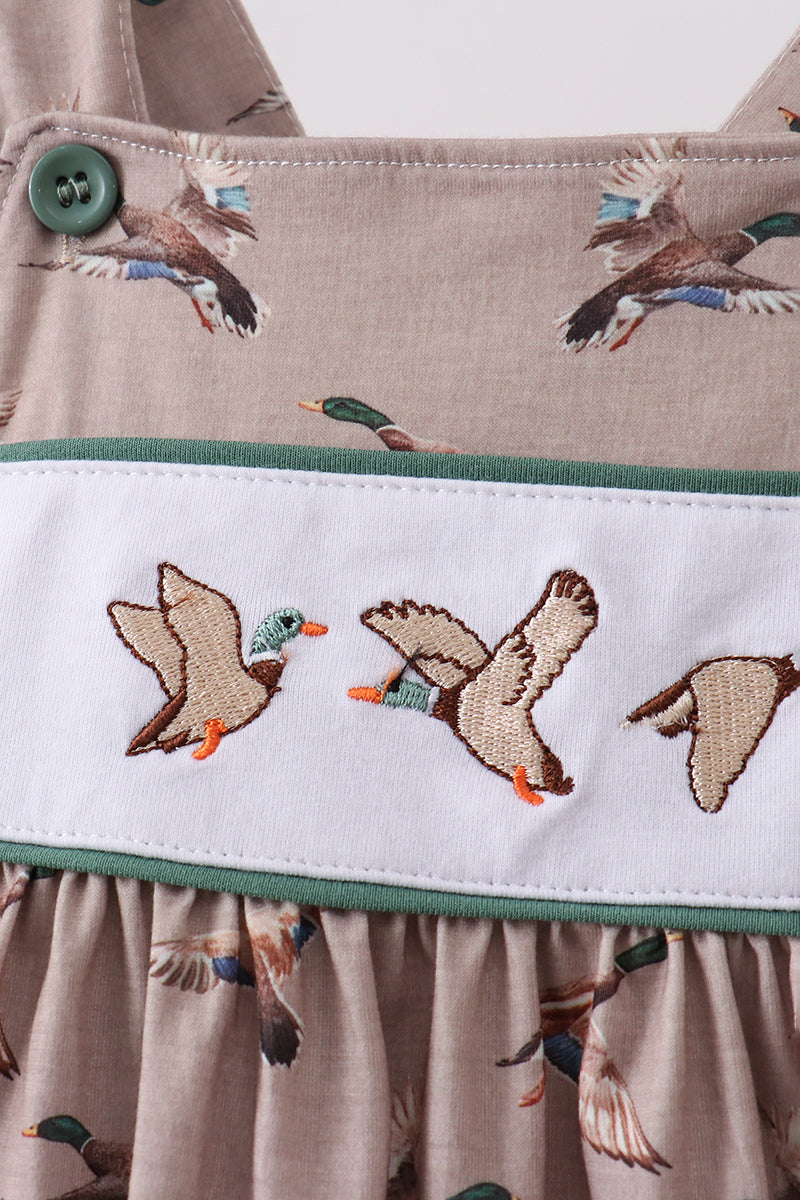 Green Mallard Embroidered Set
